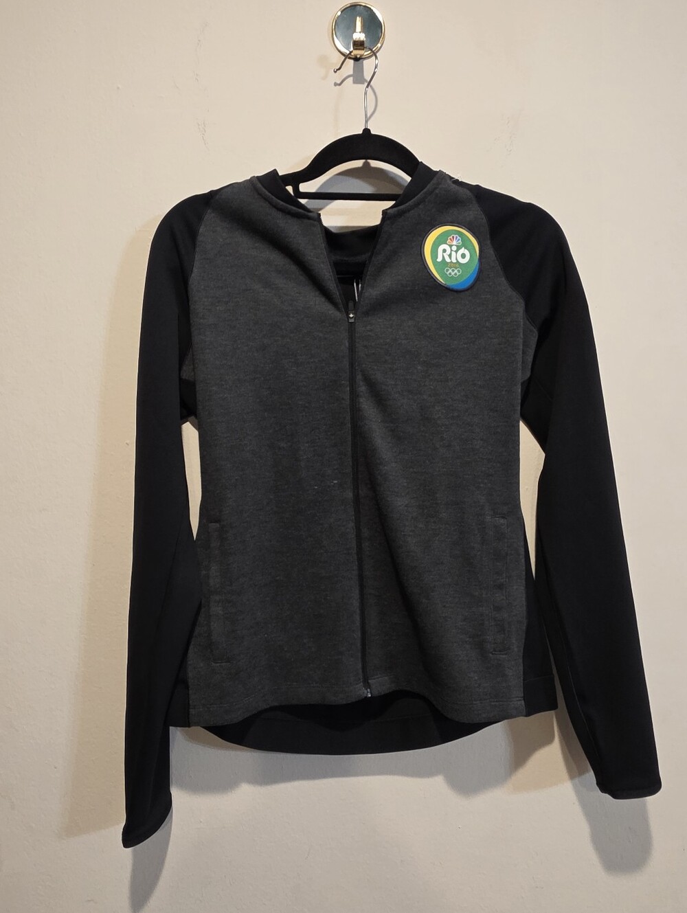 Women's Charcoal & Black Zip-Front Jacket - Rio Patch